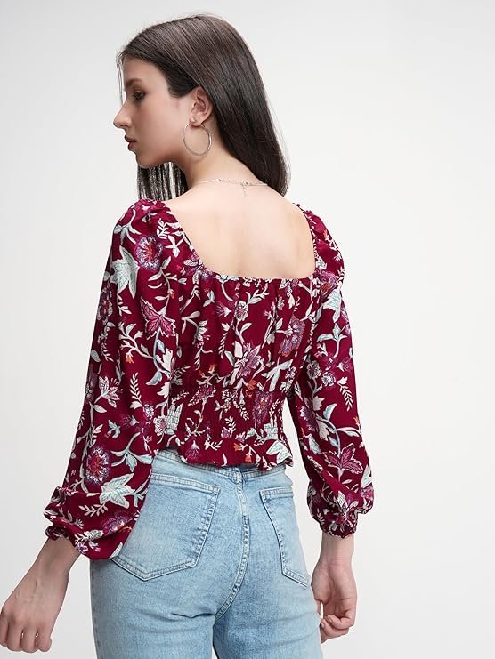 Tokyo Talkies Women's Floral Regular Fit Shirt - Image 2