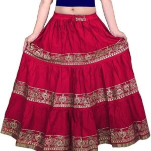 DIAMO Women Long Traditional Ethnic Skirt