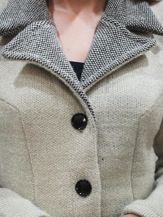 Matelco Womens Woollen Collared Coat Cardigan - Image 2