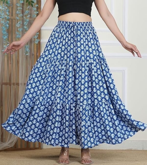 BSF Women's Full Length Rayon Maxi Skirt - Image 5