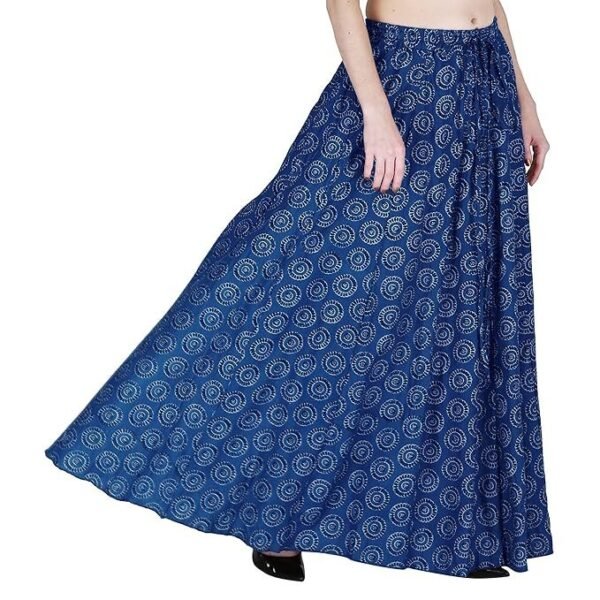 Sttoffa Cotton Printed Women Wear Maxi Long Skirt 40" inch Full Length - Image 4
