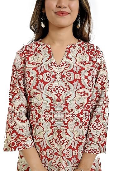 Red Viscose Women’s Kurti – Stylish and Comfortable - Image 3