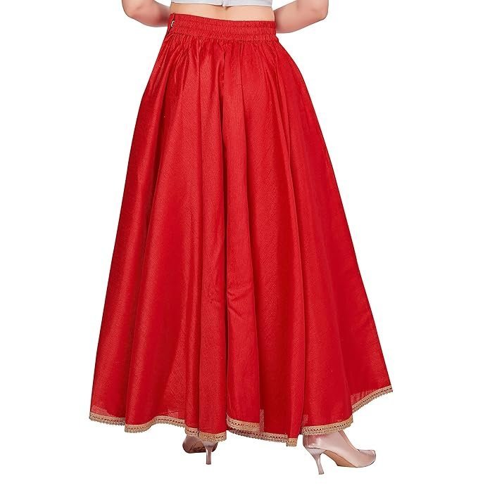 Material typePolyester Rise styleHigh Rise Closure typeHook & Zip StyleFit and flare Occasion typeCeremony LengthMaxi Country of OriginIndia - Image 4