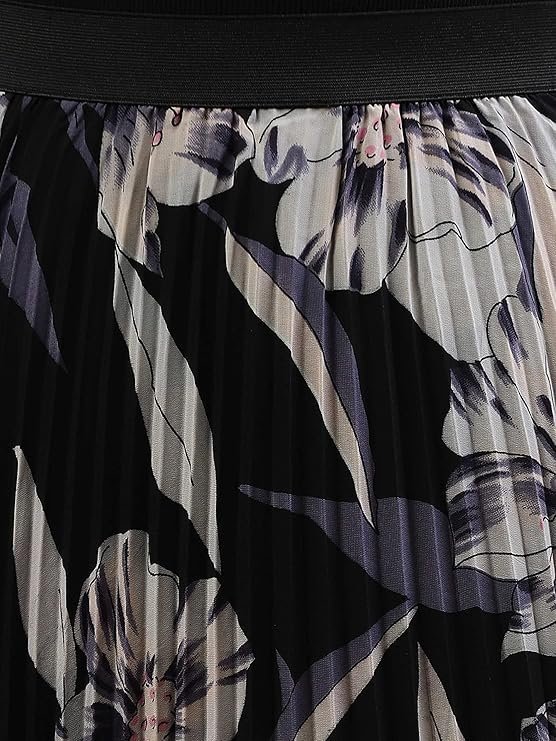 KUDUZO Girl's|Women's Classic Stretchy All Time Trendy Printed Pleated Skirt|Western Skirt |midi Skirt - Image 3