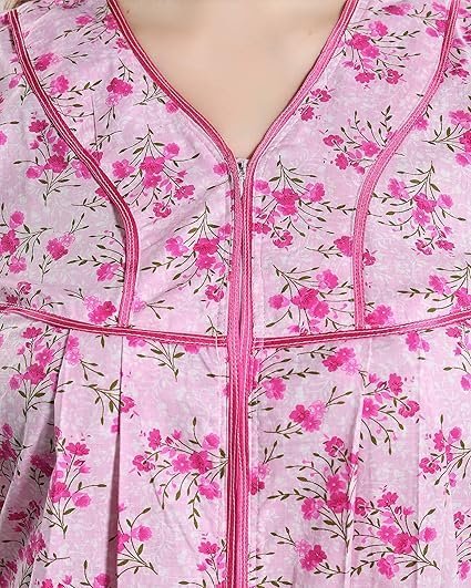 AV2 Women Printed Cotton Nightwear Nighty Maxi 7118 - Image 2