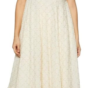 BIBA Women Chanderi Cotton Flared Suit Set