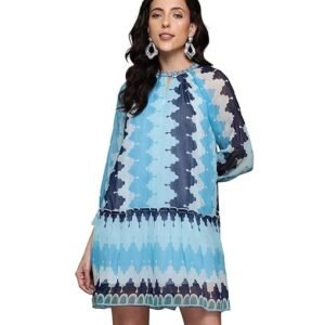 Blue Auriane Short Dress