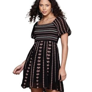 Black Cassidy Skater Dress