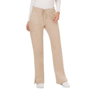 Workwear Revolution Women's Mid Rise Drawstring Cargo Pant