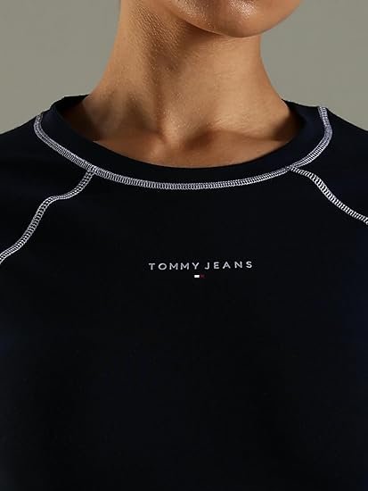 Cotton Crew Neck Bodycon Dress - Image 3