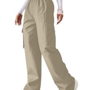 Women's women cargo jeans | women's high-waisted jeans | women cargo jeans | cargo jeans with 2 pockets – comfortable straight fit for women