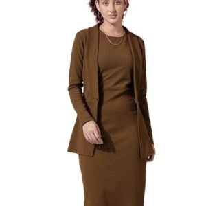 Women's western dress | lycra dress with blazer for women | two piece dress for women