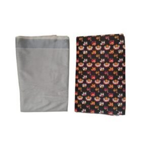 Women's unstitched fabric for kurta, kurti, blouse, saree silver tissue & kalamkari animal