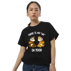 women's graphic printed 100% cotton t-shirt - boyfriend fit, round neck, half sleeve