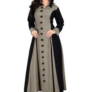 Women's madhuram womens rayon regular a line kurti with fully stitched plain long kurta(m-114)
