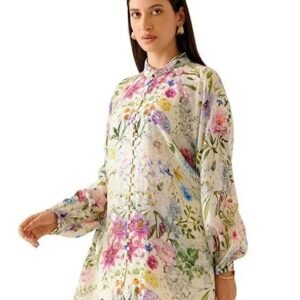 Women's nainvish shirt top for women regular fit printed shirt | tops for stylish latest | office wear tops for women | cotton blend tops