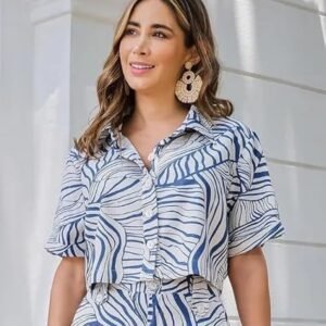 Women's fashion rayon women co-ord set standard length dress