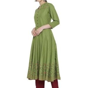 Women's gallery women's rayon floral printed anarkali kurta for women