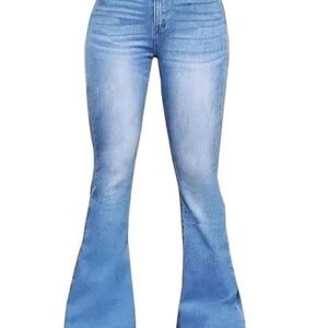 women's denim stretchable high waist bootcut jeans