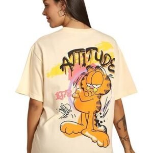 Women's pure cotton oversized baggy fit drop shoulder latest aesthetic & cool graphic printed half sleeve tshirt for women |casual loose korean t-shirt