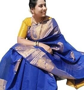 Women's reeliv luxurious chiffon silk saree breathable, smooth fabric with modern & traditional embroidery touch
