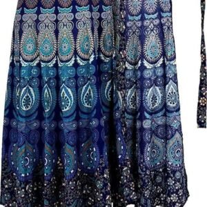 Women's sahaj paridhan jaipuri print cotton wrapskirt