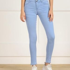 women's cotton blend stretchable mid rise jeans