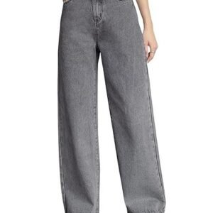 Women's regular fit pant baggy high waist | bell bottom jeans for women