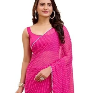 Women's vairagee women soft georgette stylish printed ready to wear saree