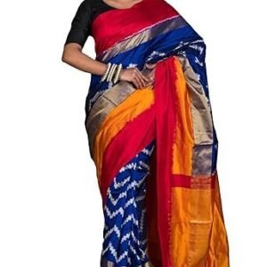 Women's bengal looms india - designer skirt border ikkat pochampally saree - silk