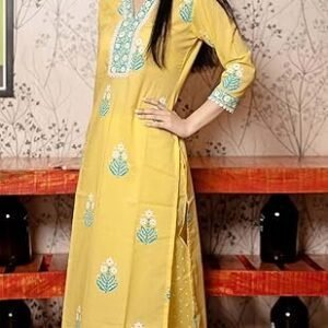 women's rayon viscose printed straight kurta with pant & dupatta