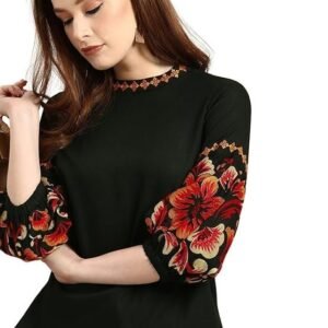 women's rayon floral regular fit top