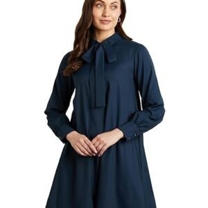 Women's premium women's a line flared dress (knee length | desk-to-dinner)