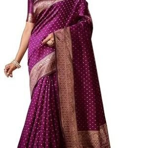 women's banarasi saree pure kanjivaram silk saree soft new ladies 2023 design wear pattu sarees latest cotton party sari collections with blouse piece for wedding sadi (sam pari-113)