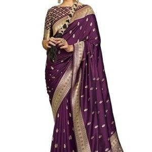 women's silk kanjivaram kanchipuram saree with blouse piece
