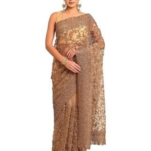 Women's mohey women's embroidery|stone work saree