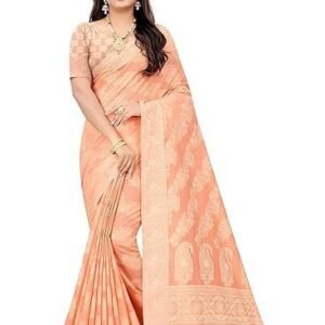 women's lucknowi chikankari linen cotton woven sarees for women with blouse sarees for women