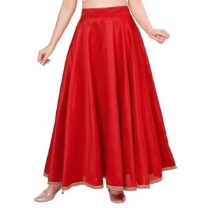 Women's material typepolyester rise stylehigh rise closure typehook & zip stylefit and flare occasion typeceremony lengthmaxi country of originindia