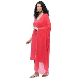 Women Polyester Anarkali Printed Suit Set